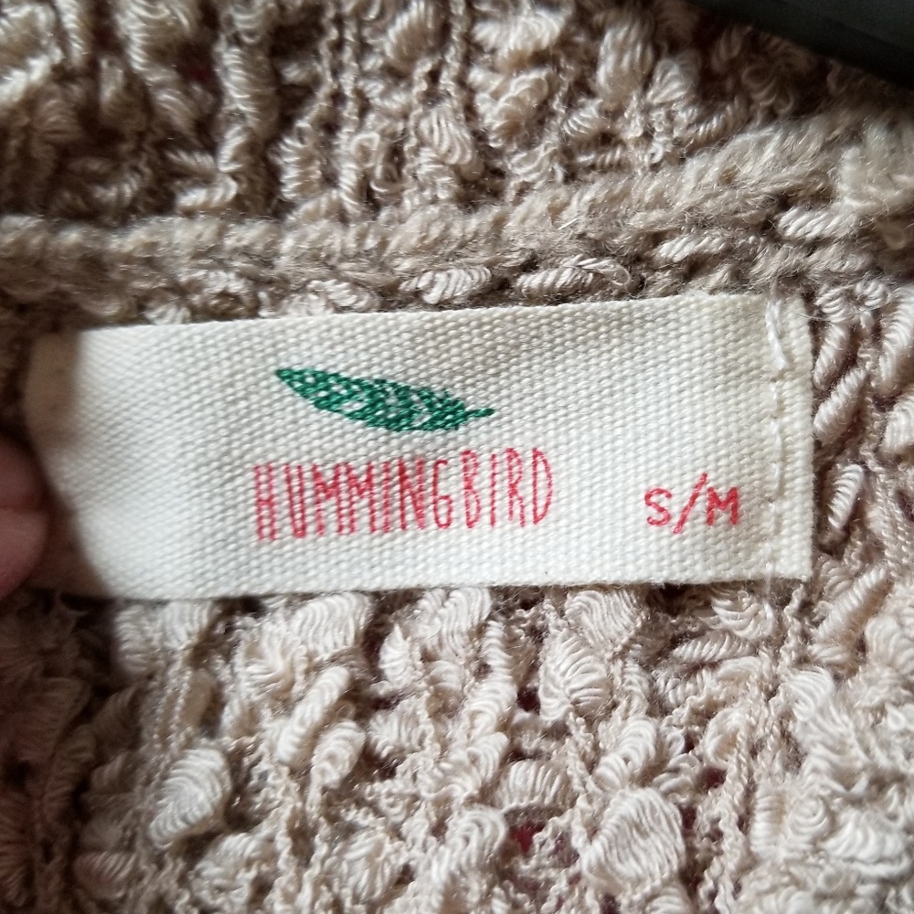 Hummingbird NWOT Sleeveless Tie Back Top S/M. - Picture 7 of 8